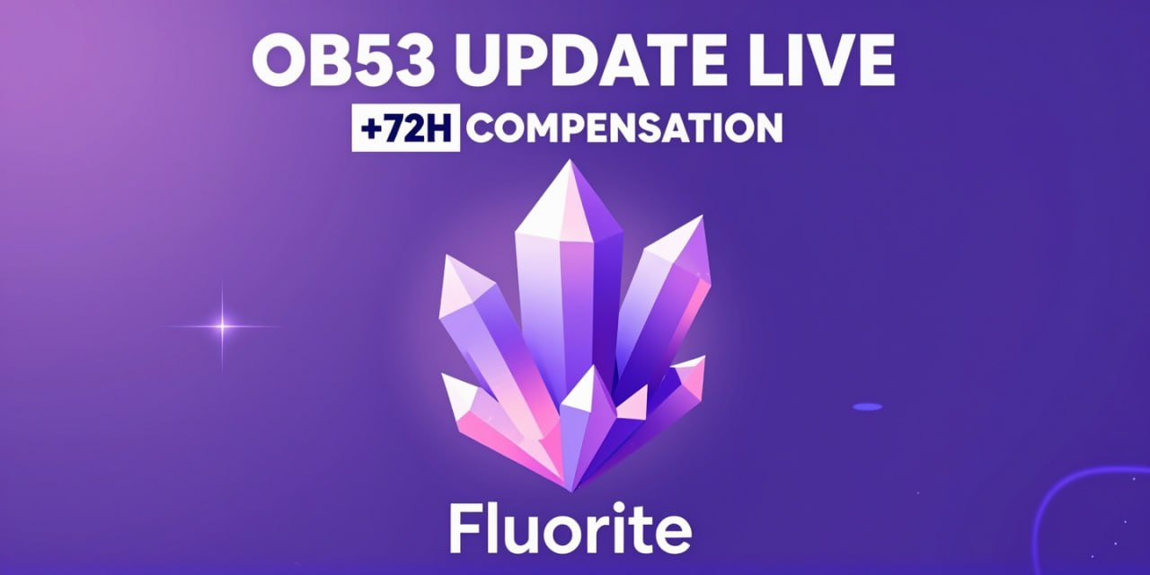 💜 FLUORITE FF — OB53 UPDATE LIVE 💜

⚡️ Performan