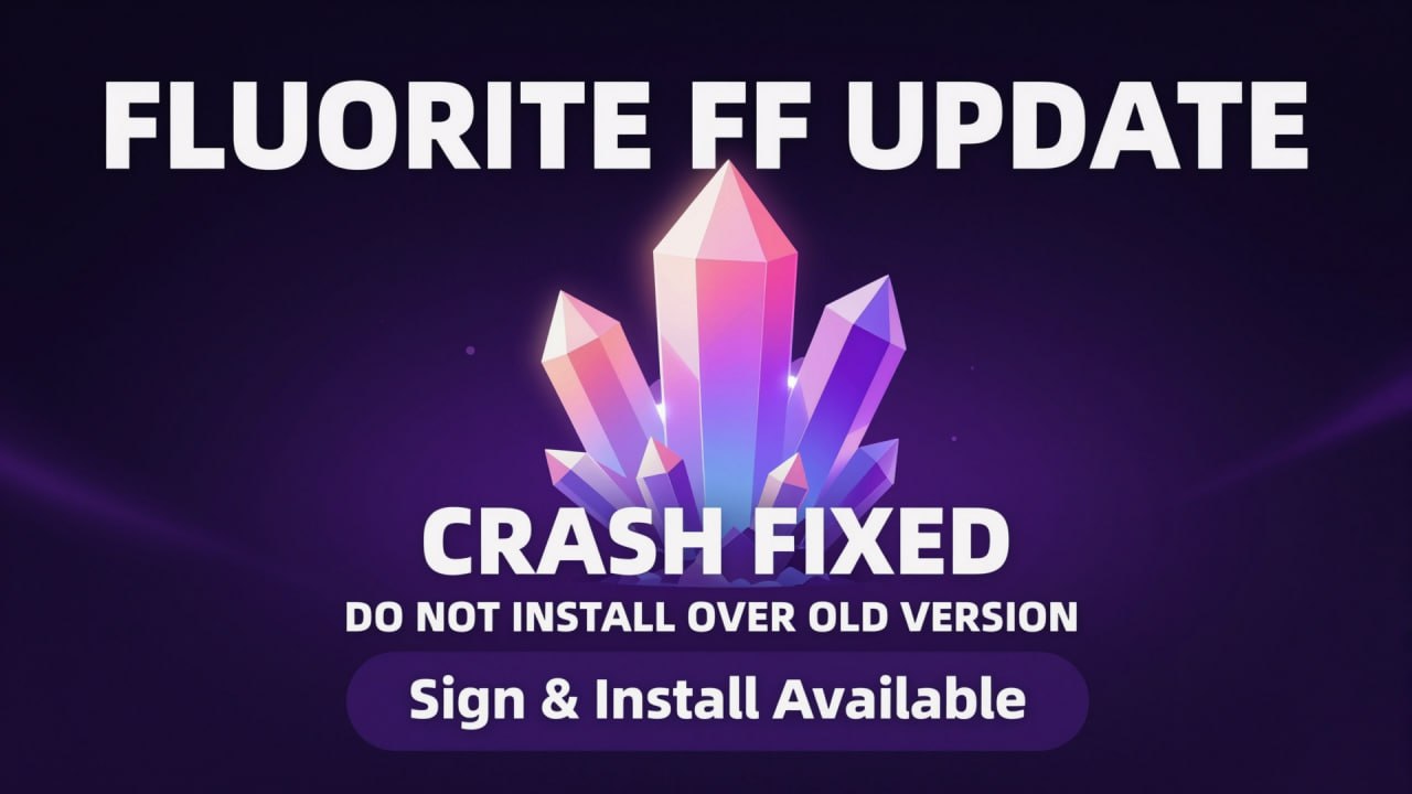💜 FLUORITE FF — UPDATE REMINDER 💜

Updated on 28th �