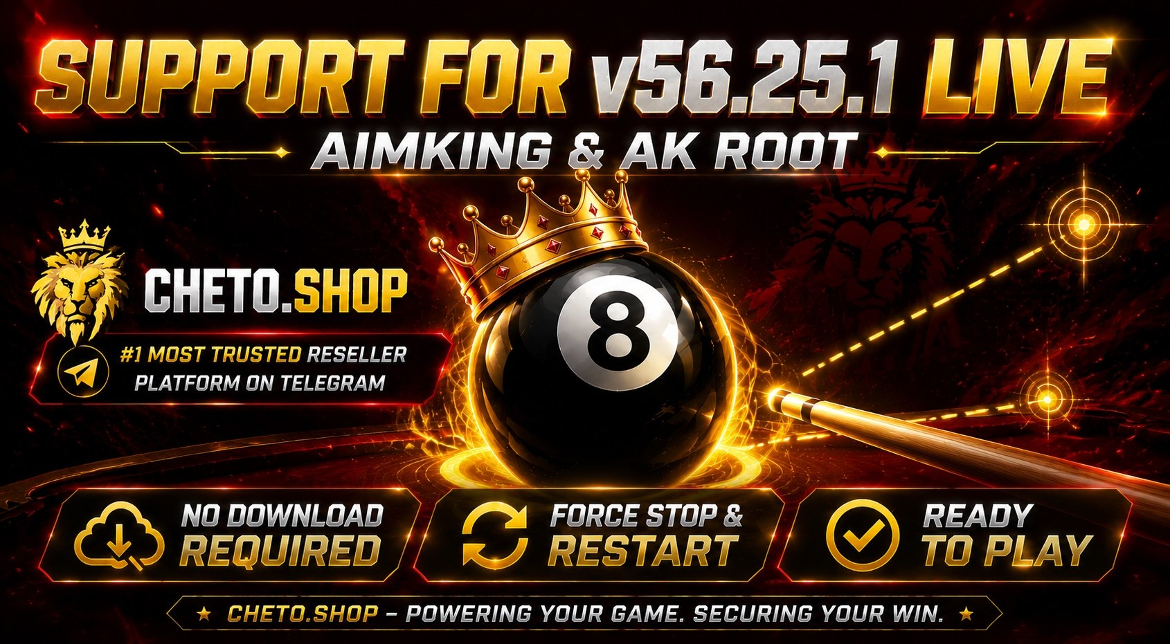 🚀 AIMKING / AK ROOT — UPDATE NOTICE 🚀

🎱 Support 