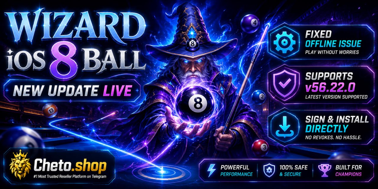 WIZARD iOS 8 Ball Update – Cheto Shop News