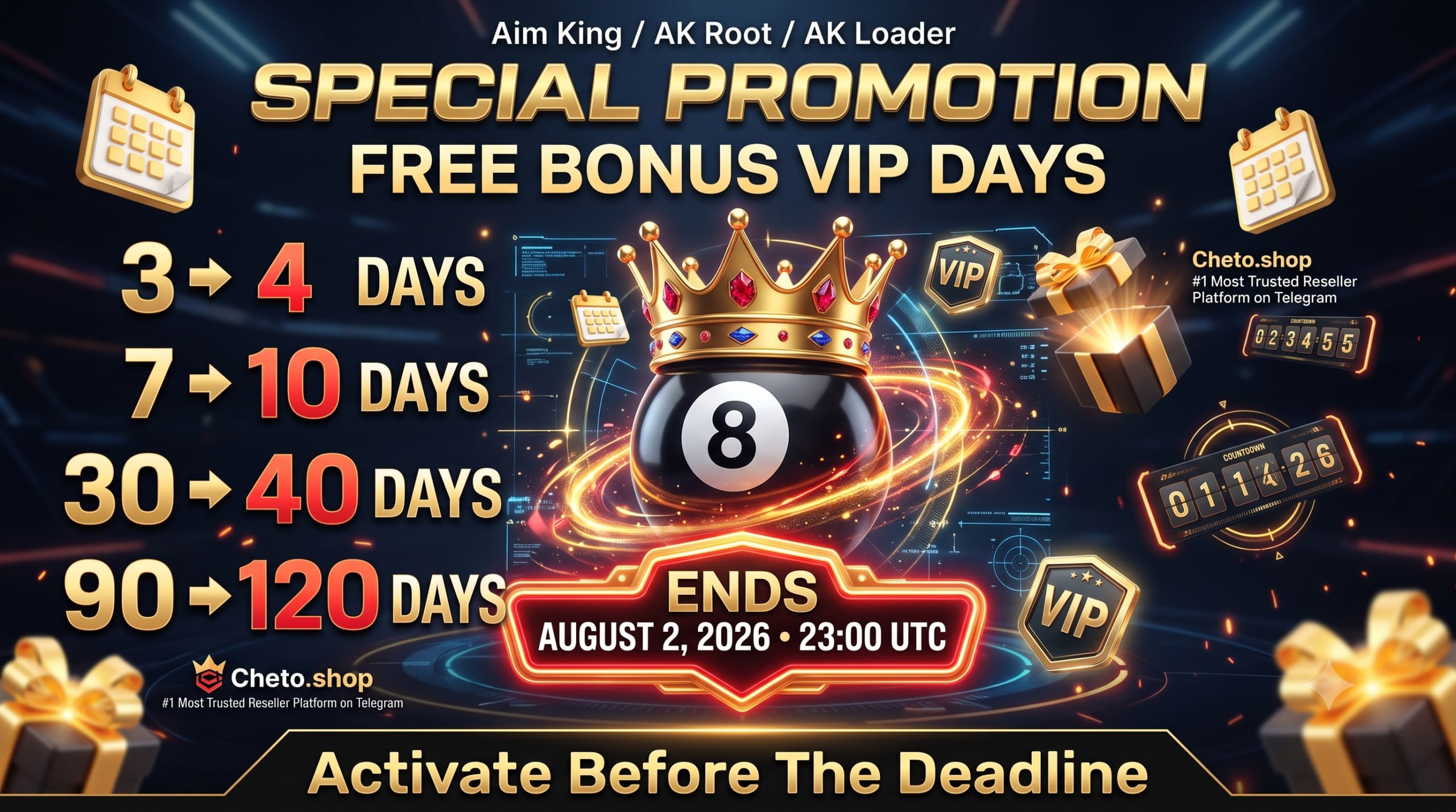 Cheto Shop News: AIM KING & AK ROOT Special Promotion