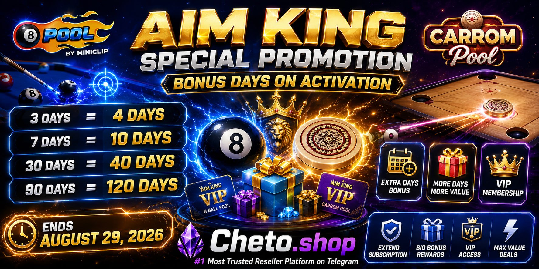 🎁AIM KING SPECIAL PROMOTION IS LIVE!

This promotion appl