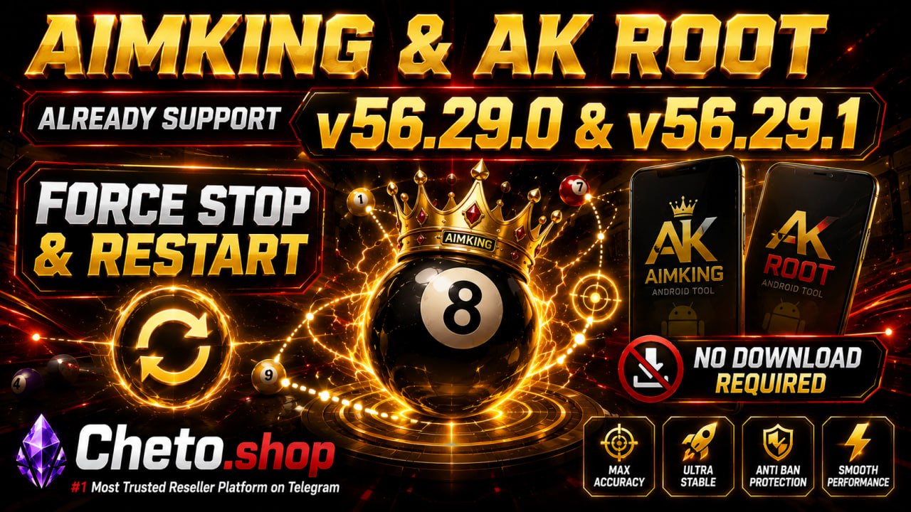 🚀 AIMKING & AK ROOT — UPDATE NOTICE 🎱
AimKing and AK
