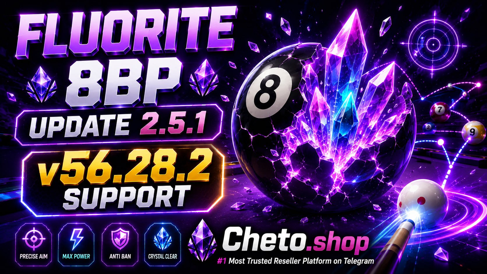 💜FLUORITE 8BP — UPDATE 2.5.1🔮🎱

🛒Buy:https://c