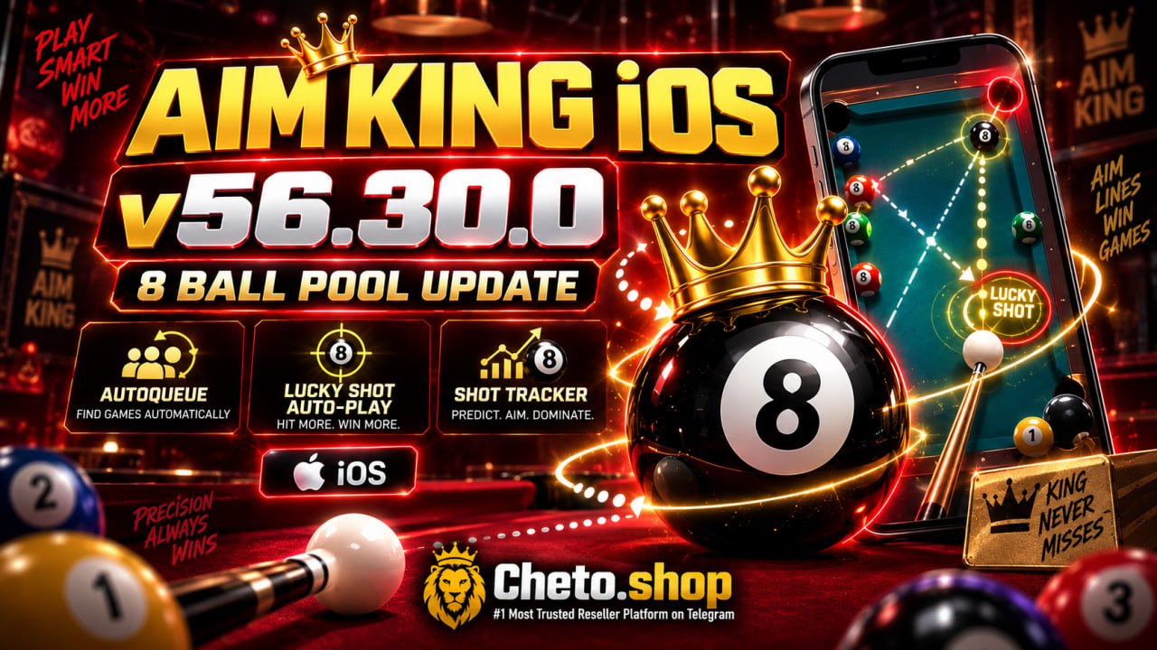 Cheto Shop News: Aim King iOS v56.30.0 Update