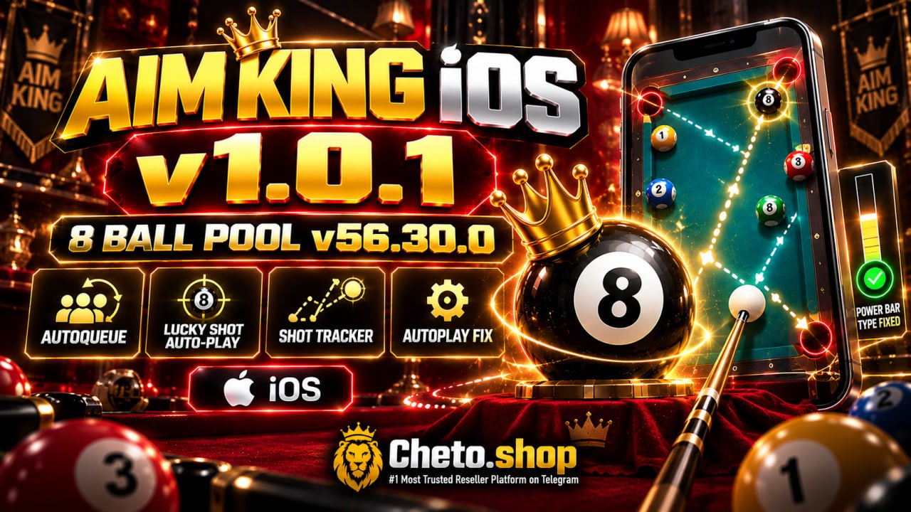 Cheto Shop Telegram News: Aim King iOS v1.0.1 Update