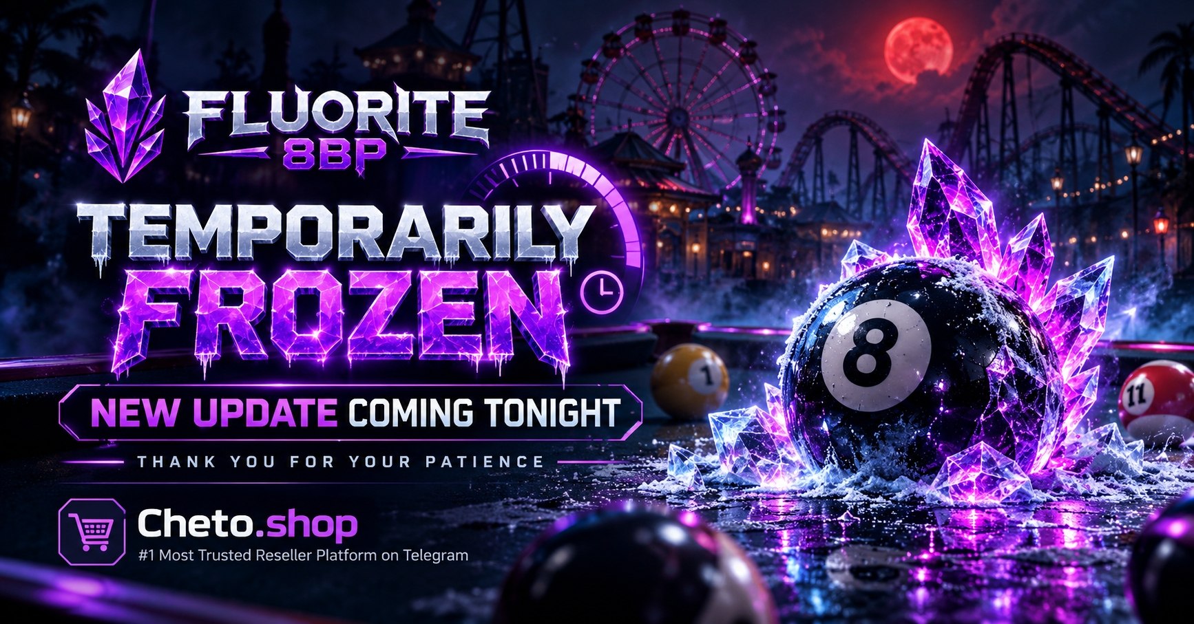 Cheto Shop News: Fluorite 8BP Update Tonight